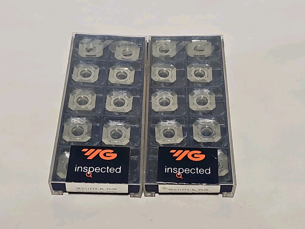 2 PACKS OF 10 YG50 SEGT12T3-AL Carbide Milling Insert TG50