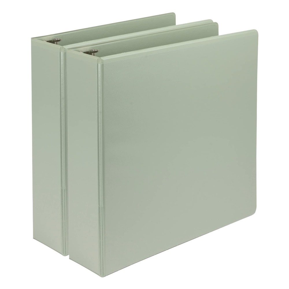 Samsill Plant-Based 2 Inch Durable D-Ring, View Binder, 2-Inch, Sage Green
