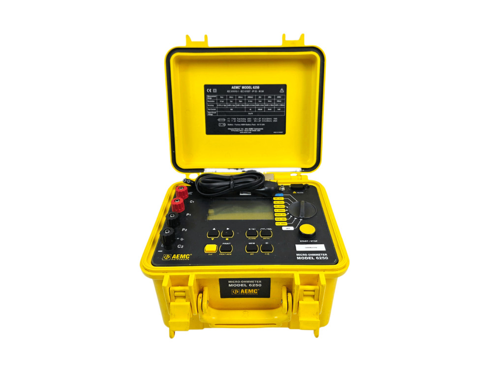 AEMC 6250 Micro-Ohmmeter 10A Low Resistance Meter