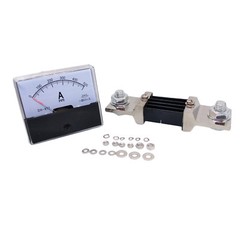 US Stock Analog Panel AMP Current Ammeter Meter Gauge DH-670 0-500A DC & Shunt