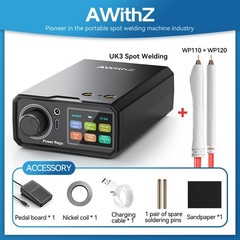 AWithZ 10000mAh Battery Spot Welder 100 Gears Knob Adjustable for 18650 DIY