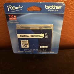 Genuine Brother P-Touch TZe-231 Black on White Tape Nib