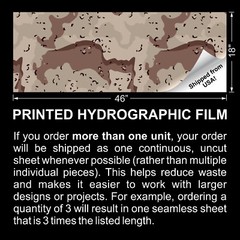 Chocolate Desert Storm – 18″x46″ Hydrographic Film Hydro Dipping Water Transfer