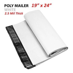 1~1000 Multi Pack 19×24 White Poly Mailers Shipping Envelopes Self Sealing Bags