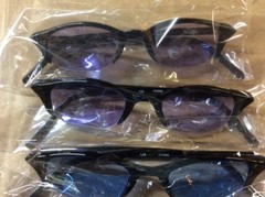 ASSORTED BOX OF SUNGLASSES SUN GLASSES SET OF 6 GLASS COLORED SMALL LENS
