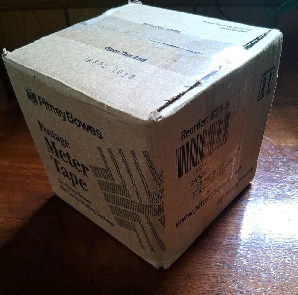 Pitney Bowes 627-8 Postage Meter Tape, DM Series, adhesive labels, 3 Rolls, New