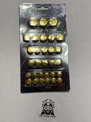 SCOOTER MOTORCYCLE 30PCS SCREW CAP COVER GOLD