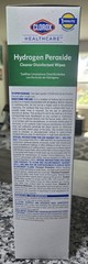 Clorox Hydrogen Peroxide Disinfectant Individual Wipes Box 50 Wipes Exp 2023