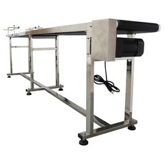 110V Industrial PVC Belt Conveyor for Industrial Transport System 118”x7.8″