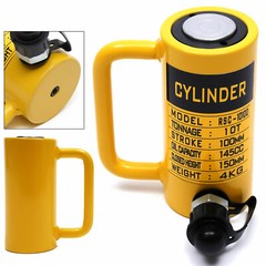10 Ton Hydraulic Cylinder Jack Single Acting 4″ Stroke Solid Hydraulic Ram Jack