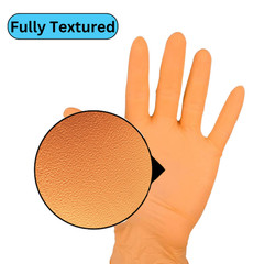 5 Mil Full Latex Powder Free Orange Nitrile Disposable Gloves 2000 Pcs, Small