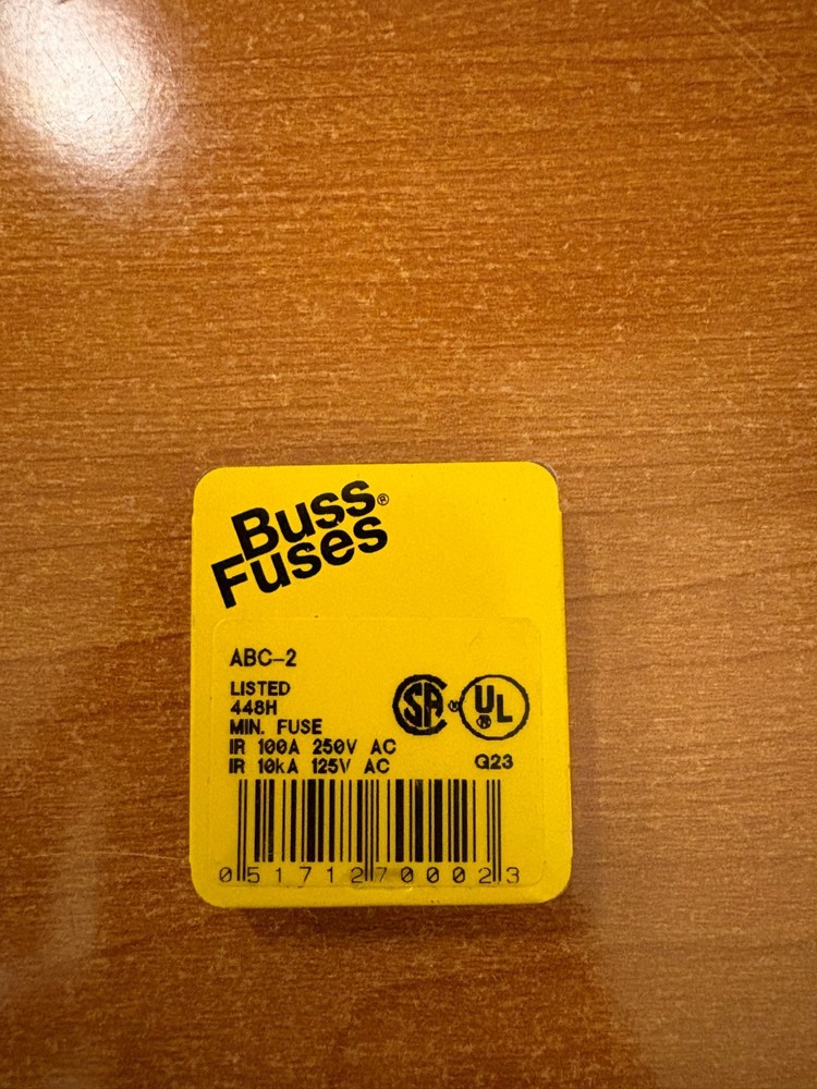 Buss Fuses 5pk ABC-2, 2A,250V