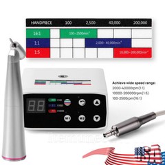 AZDENT Dental Brushless LED Electric Micro Motor 1:5/1:1 Increasing Handpiece