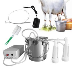 3L Electric Milking Machine Vacuum Impulse Pump Cow Milker Stainless steel
