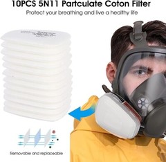 US Full Face Gas Mask Painting Spraying Respirator w/Filters for 6800 Facepiece