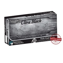 NitriDerm Ultra Black Nitrile Exam Glove – 100 per Box