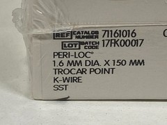 Box of 6 SMITH & Nephew K-Wire Point 71161016 Exp.2027-06 to 2028-02 (*K40*)