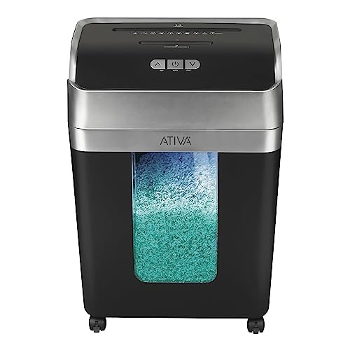 ATIVA 14-SHEET SUPER MICRO-CUT SHREDDER A14MC19 – BLACK