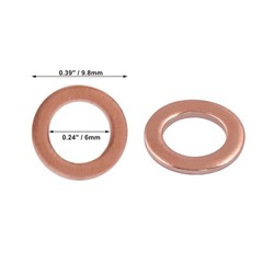 120Pcs M6 Copper Flat Washers – Superior Sealing Solution for Professionals