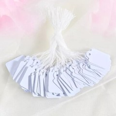 500/1000x Garage Sale Price Tag Size #5 Blank Merchandise Hang String Strung USA