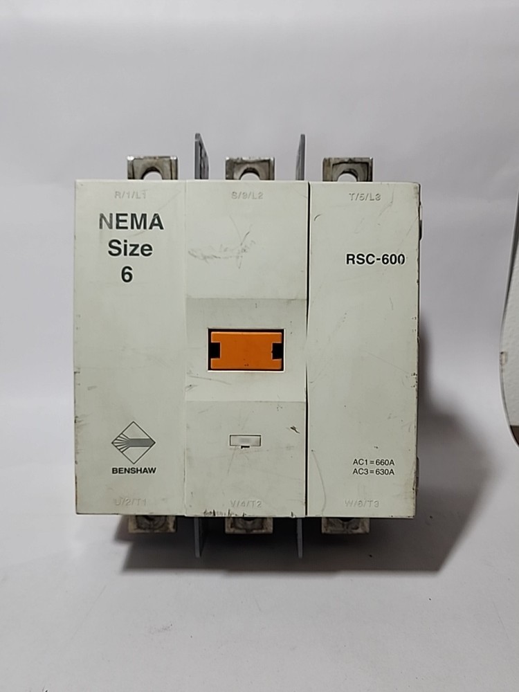 BENSHAW RSC-600 MAGNETIC CONTACTOR nema size 6