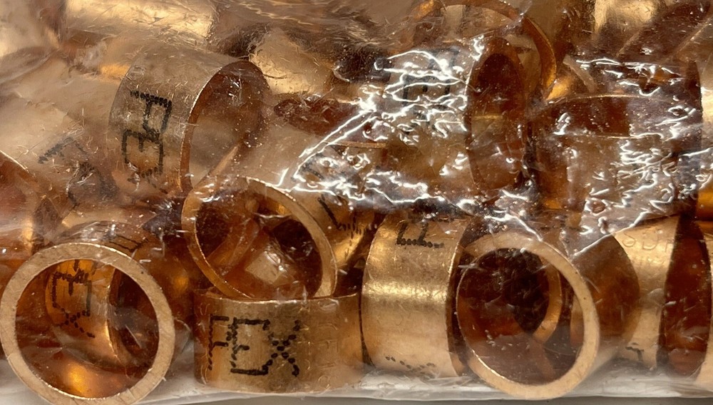 (100) 3/8″ Viega PureFlow 43600 PEX Copper Crimp Rings