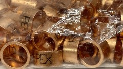 (100) 3/8″ Viega PureFlow 43600 PEX Copper Crimp Rings
