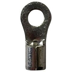 (100) Non-Insulated 12-10 Gauge #10 Ring Terminal Uninsulated Wire Connector USA