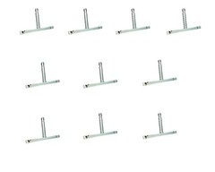 Connecting Tube, Glass, T-Shaped, 8mm, Pack of 10