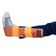 SAM Splint 3X Combo Pack, 36″, 18″ and 9″ (Orange/Blue, Charcoal Gray)