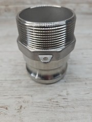 USASEALING 2″ Type F Camlock Fitting Male Adapter to 2 Inch Male NPT SS304