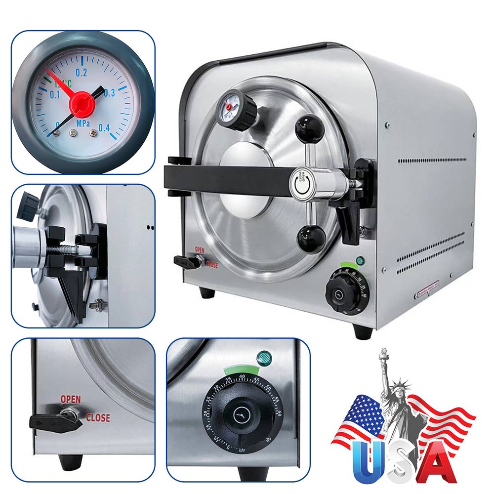 Dental Autoclave Steam Sterilizer Medical Drying Class B Steam Sterilizer Vacuum