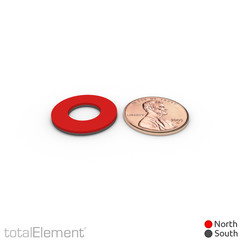 3/4 x 3/8 x 1/16 Inch Strong Neodymium Rare Earth Ring Magnets N42 (25 Pack)