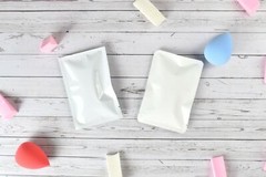 100PCS White Natural Kraft Mylar Foil Open Fill Sample Snack Packet Storage Bags