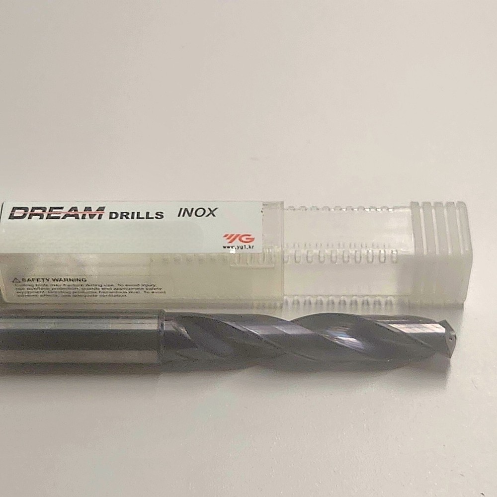8.5mm 5XD INOX CARBIDE DRILL LONG w/ COOLANT HOLES #DH452085 61mmLOC 103mmOAL