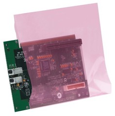 100 Pack Flat Anti-static Bags 6″ x 8″ 2 Mil Large Pink Poly Bag Open Ended