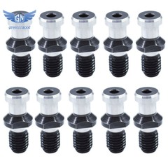 10Pcs CAT40 75° 0.747″ Pull Stud Coolant Thru Retention Knob For Mori Doosan