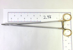 V. Mueller SU16124 Heaney Vital Needle Holder, Tungsten Carbide Curved Jaw 10.5″