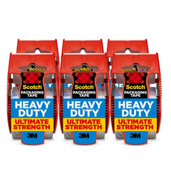 1.88 In. X 66.7 Ft. Heavy Duty Shipping Packaging Tape (6-Pack with Dispenser)