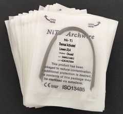 10 Packs Dental Orthodontic Thermal Activated Niti Round Arch Wires Ovoid Form