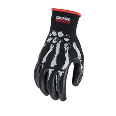 Grease Monkey Bone Series Foam Nitrile Mechanic Gloves with Grip, Work Gloves…