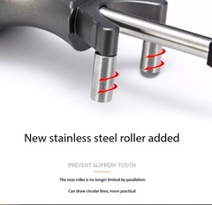 Carpenter’s Marking Gauge Dual-Purpose Curve and Straight Line Marking Tool