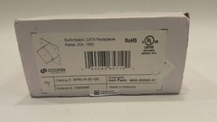 Cooper Lighting SPRC-R-20-120 | Switchpack, CAT5 Receptacle Rated, 20A, 120V New