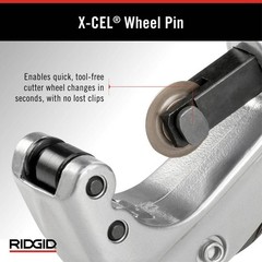 RIDGID 1/8″ to 1-1/8″ Copper & Stainless Steel Tubing Cutter w/ Spare Wheel