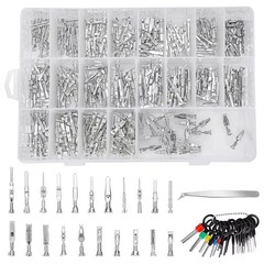 420PCS Connector Pins 21 Types Electrical Wire Terminal Kit 18PCS Extractor Tool