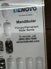 Denovo General Purpose Molar Bands Kit Mandibular Partial Dental Orthodontic