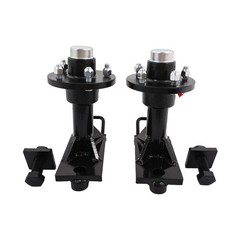 Pair 5×4.5 Lug Superior Shipping Container Wheels, Spindle Kit Thickened 6500LB