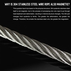 1/16 Wire Rope, 100FT 304 Stainless Steel Cable with 50Pcs Crimp Sleeves,
