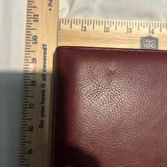 Franklin Covey Planner 7 Ring Binder Executive Organizer Red Faux Leather