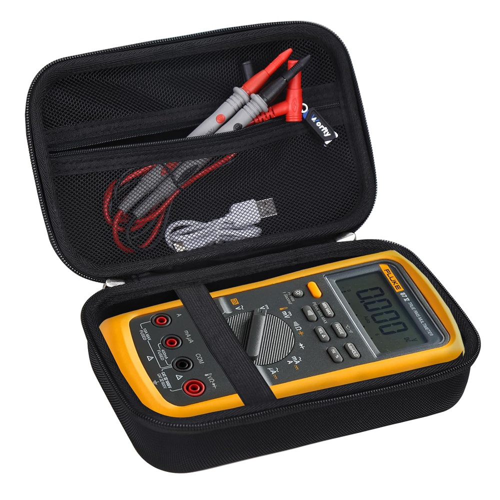 Case for Fluke 87-V/ 77 IV/ 83V/ 88 Industrial Digital Multimeter, Large Capacit